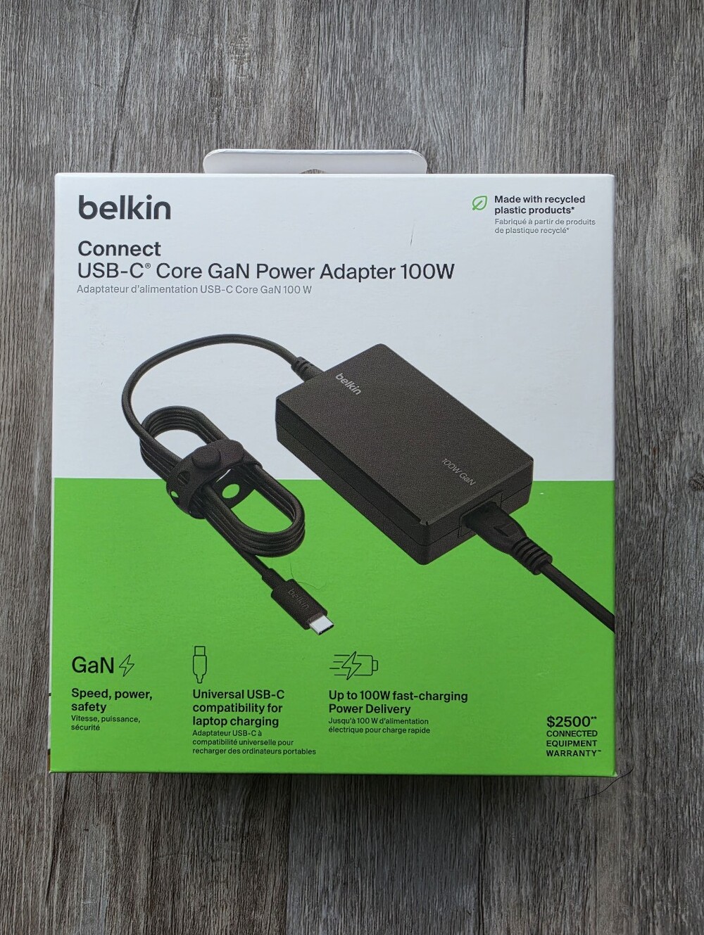 Belkin Connect 100W USB-C Core GaN Power Adapter, Fast-Charging Adapter